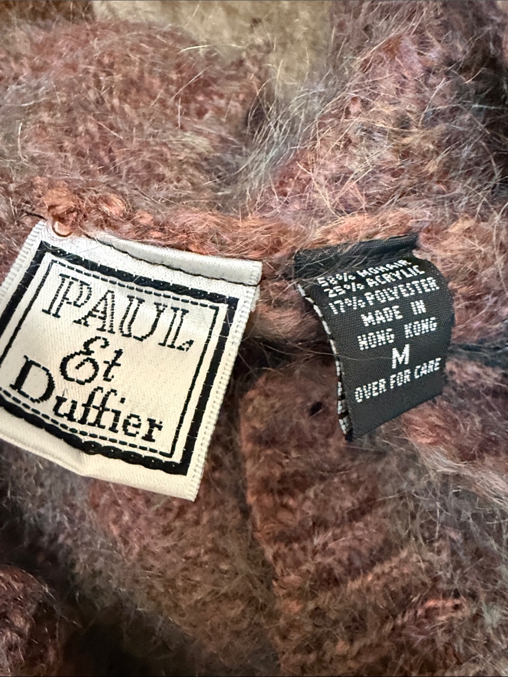 ❤️ Hooded Button-Front Women’s Sweater Cardigan - Mauve Mix - Picture 2 of 7